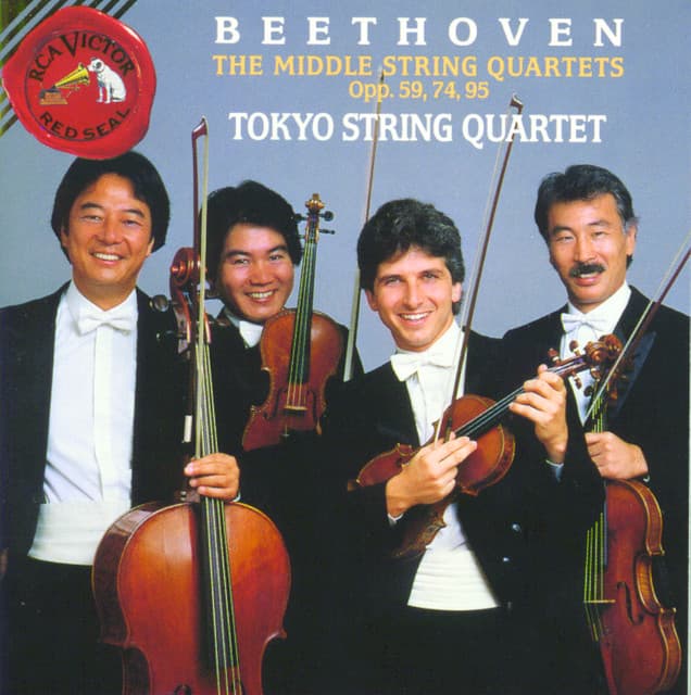 Beethoven: Middle Quartets Opp. 59, 74, 95