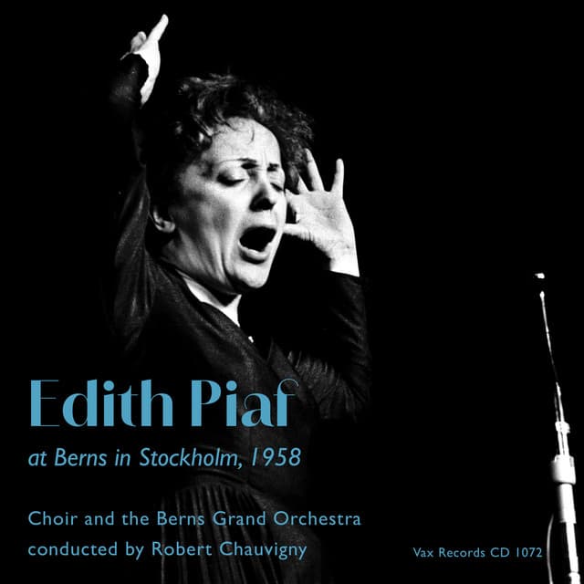 Edith Piaf at Berns in Stockholm, 1958