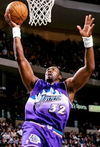 Karl Malone, whose no. 32 was retired by Louisiana