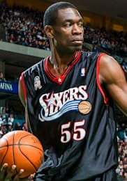 Dikembe Mutombo (shown in 2001) was the face of the Hawks during the mid to late 90s