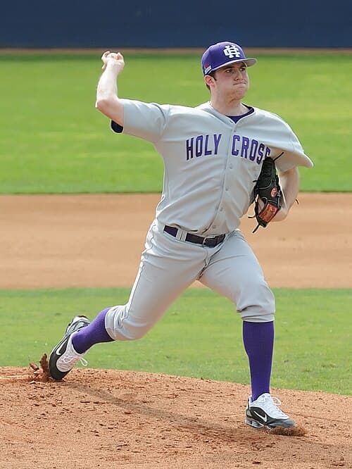 A Crusaders pitcher at George C. Page Stadium in 2009