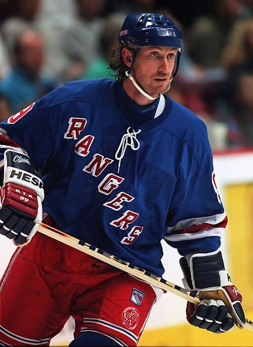 The Rangers acquired Wayne Gretzky as a free agent in the 1996 offseason.