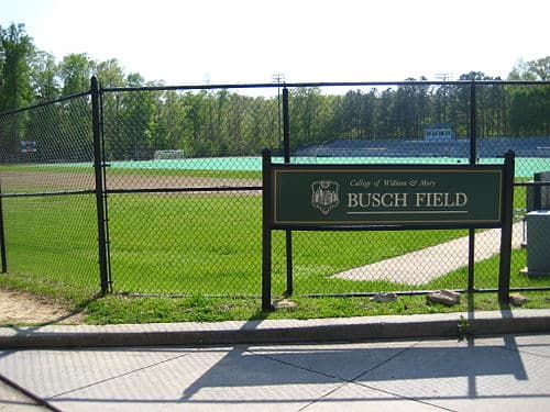 The women's lacrosse and field hockey teams play at Busch Field.
