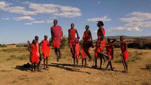 Traditional Maasai jumping dance