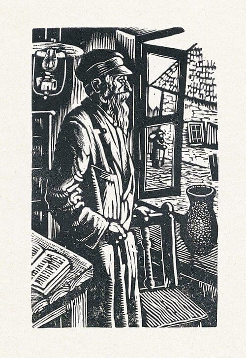 A print made by Solomon Yudovin after the expedition.