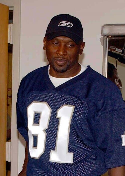 Hall of Fame WR Tim Brown played for the Los Angeles / Oakland Raiders from 1988 to 2003