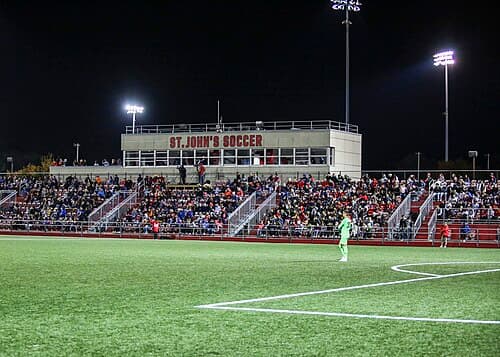 A view inside Belson Stadium, the home of the St. John's men's and women's soccer teams on the Queens Campus