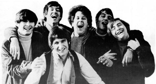 The Turtles in 1967. One of the few photos showing Chip Douglas (pictured in the upper left) with the group.