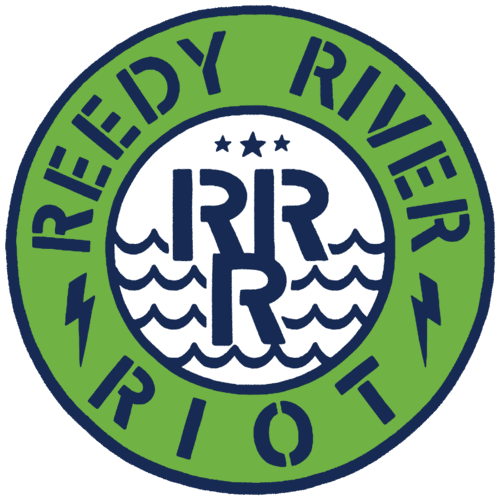 The 3 stars represent the tri-city area of Anderson, Greenville, and Spartanburg. Along with the Reedy River that flows through the Upstate of SC