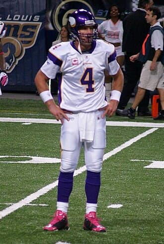 Brett Favre played for the Vikings in 2009 and 2010.
