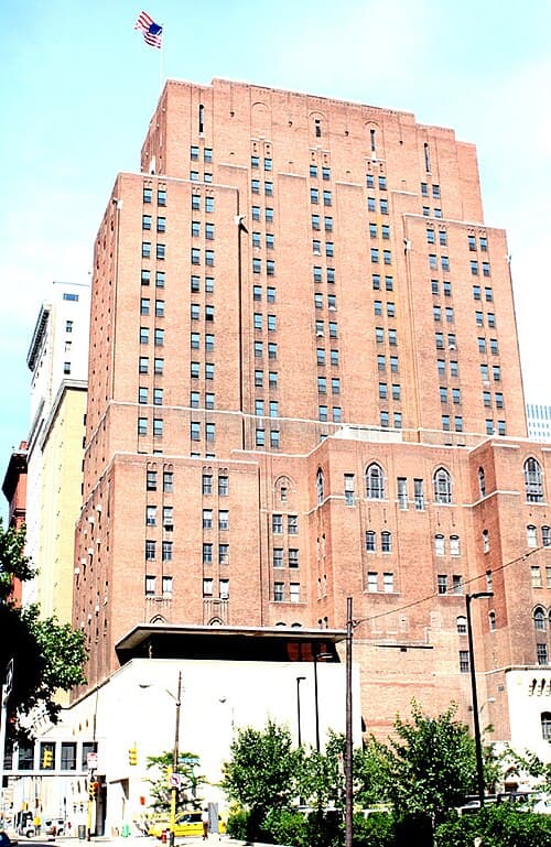 Lawrence Hall, the former Sherwyn Hotel, contains residence halls, offices, lounges, the Point Café, and classrooms