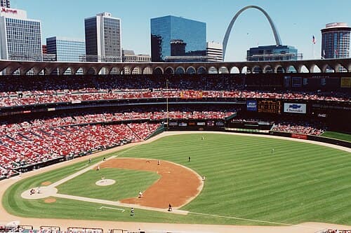 Busch Memorial Stadium, home stadium from 1966 to 2005