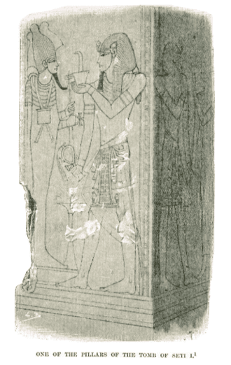 Pillar in Seti I's tomb