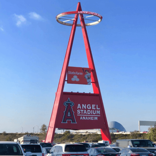 The "Big A" at Angel Stadium