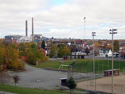 The Horne foundry seen from Chadbourne hill
