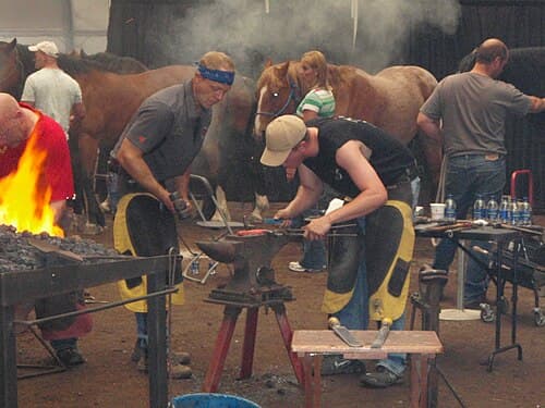 Blacksmiths demonstrate their skills at the 2010 championship