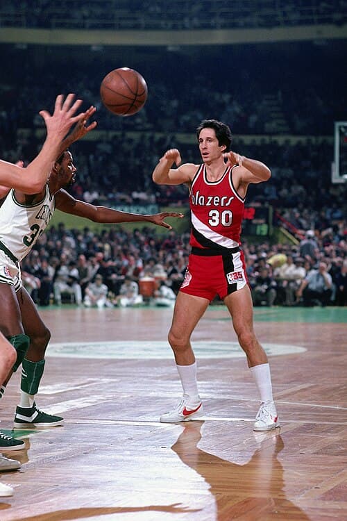 Bob Gross, of Long Beach State, whose number was retired by the Portland Trail Blazers