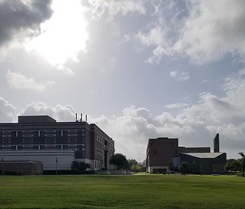 Don K. Clark building (left) and Agriculture & Business building (right)