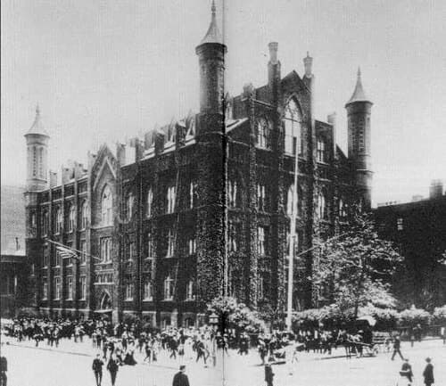 The Free Academy at Lexington Avenue and 23rd Street in New York City in the 1900s