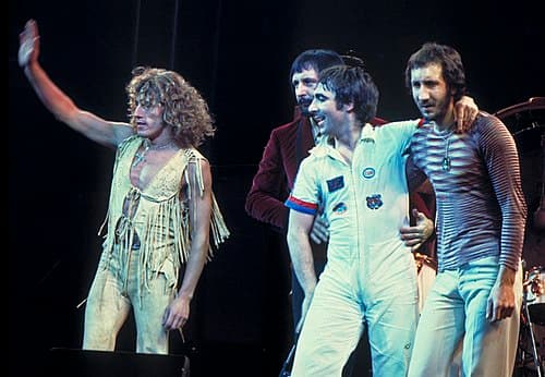 The Who on stage in 1975