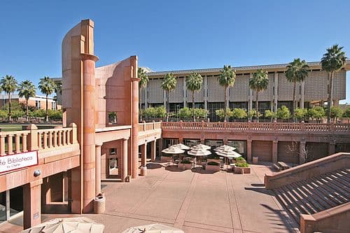 The underground entrance to Hayden Library,[175] Tempe campus