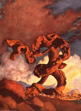 "Cadmus Sowing the Dragon's Teeth" by Maxfield Parrish