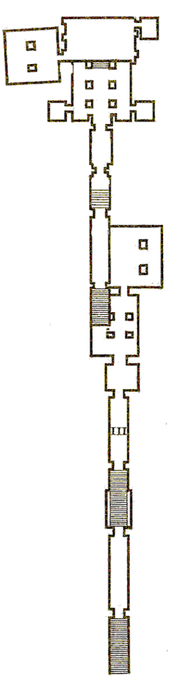 Typical "Jogged axis" post-Amarna tomb