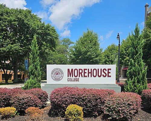 Morehouse College sign in 2025