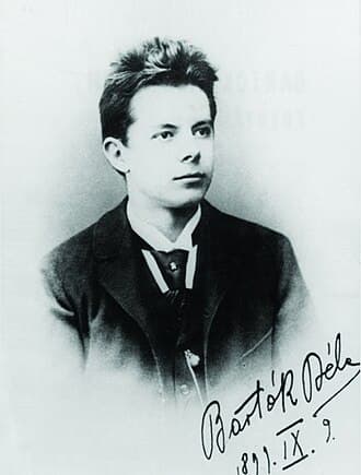 Bartók in his high school graduation photo, in 1899