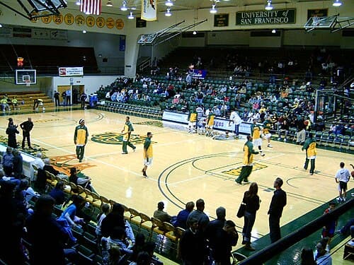 Former interior of War Memorial Gym