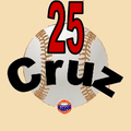 José Cruz's number 25 was retired by the Houston Astros in 1992.