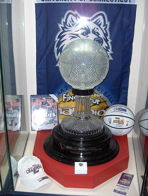 2004 Championship trophy, ring, and signed ball