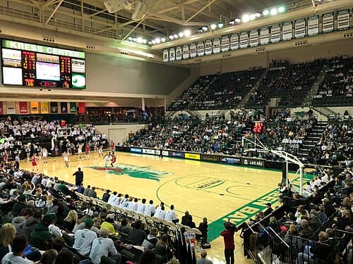 The Kress Events Center on the school's campus has hosted multiple regular season UW-Green Bay men's basketball games since February 2018.