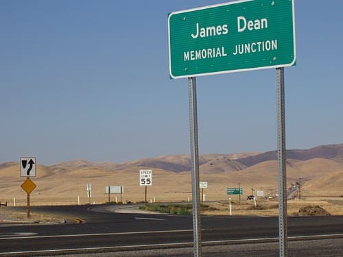 The intersection of State Route 46 and State Route 41 was renamed "James Dean Memorial Junction". However, the actual accident location is approximately 100 feet (0.019 mi) to the south due to road realignment.