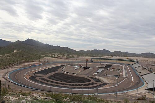 Phoenix Raceway (pictured in 2017) after the 2011 reconfiguration.