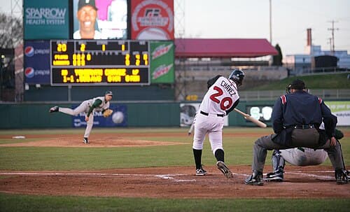 The Lansing Lugnuts at Oldsmobile Park in 2009