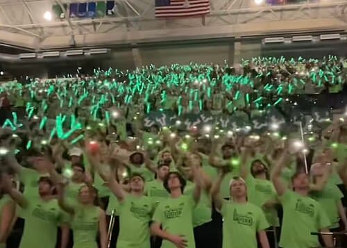 So Flo Rodeo at a USF basketball game
