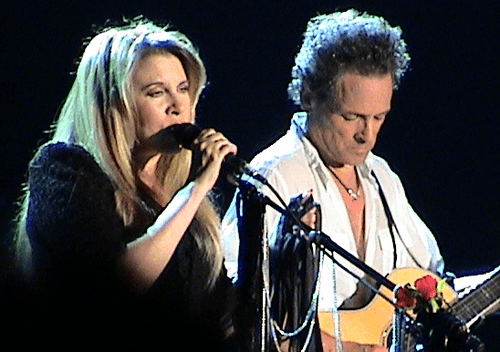Nicks and former boyfriend Lindsey Buckingham in 2003