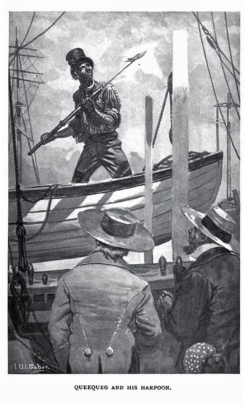 The illustration of Queequeg in a 1902 edition