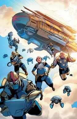 Nova Corps depicted in Marvel Comics