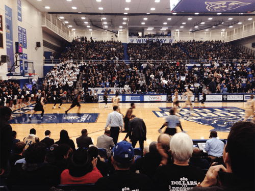 "Black Out" game against Georgia Southern in the GSU Sports Arena on Jan. 19, 2016