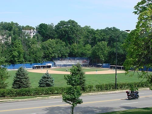 Hayden Field seen from Hinkle Hall