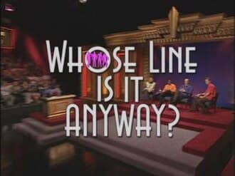 The title card of seasons 1–8 of Whose Line Is It Anyway?