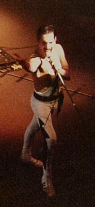 Mercury performing live in September 1984