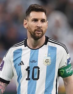 Lionel Messi holds the World Cup records for both appearances and goals.