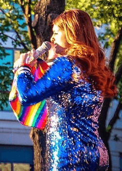 Trainor performing in Washington, D.C. during Capital Pride in June 2016
