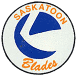 Saskatoon Blades logo 1983/84–1992/93.