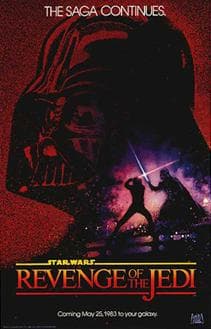 Revenge of the Jedi teaser poster with artwork by Drew Struzan